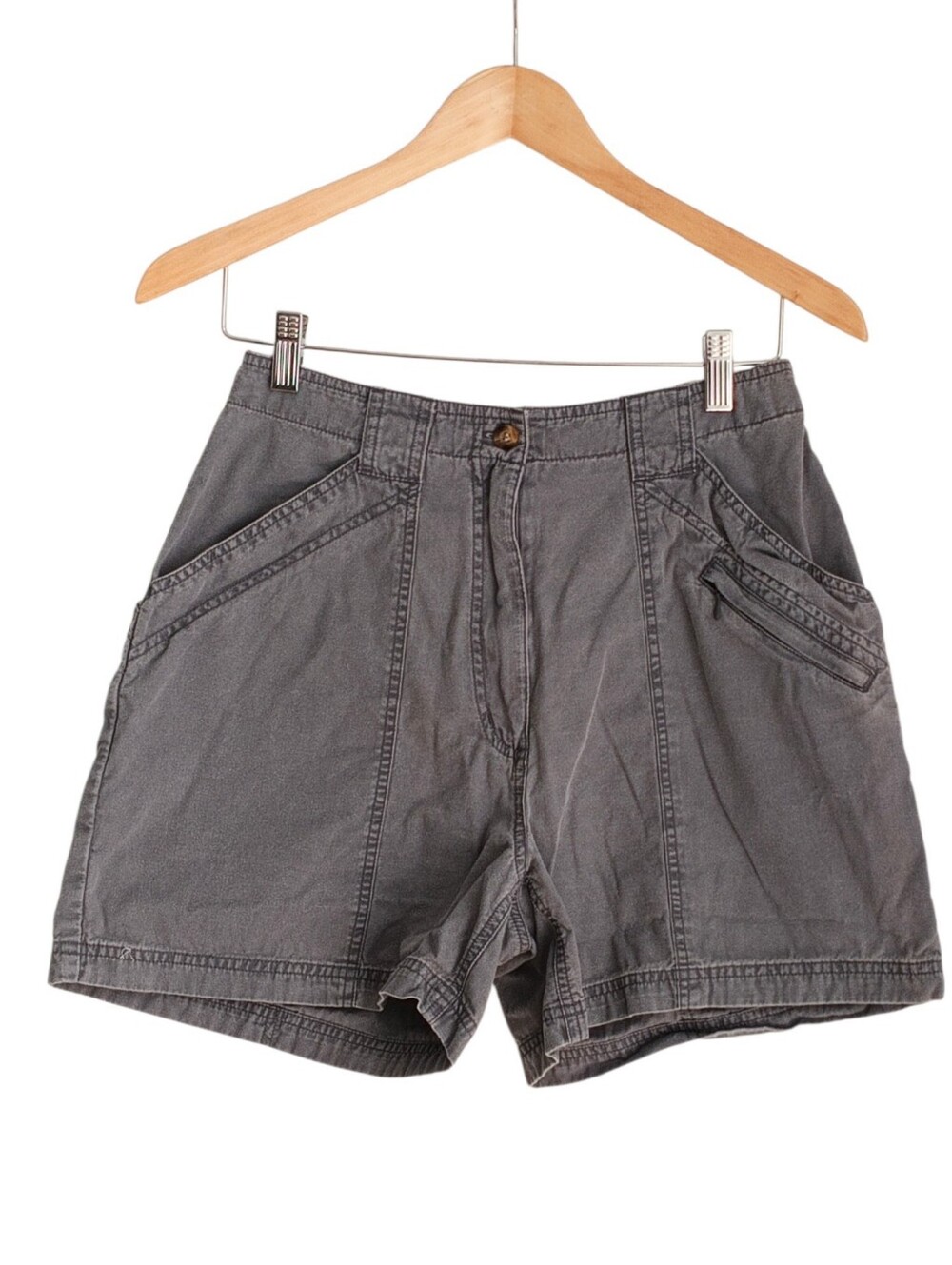 Woolrich Womens Blue Smoke Cotton Cargo Shorts Y2K Size 6